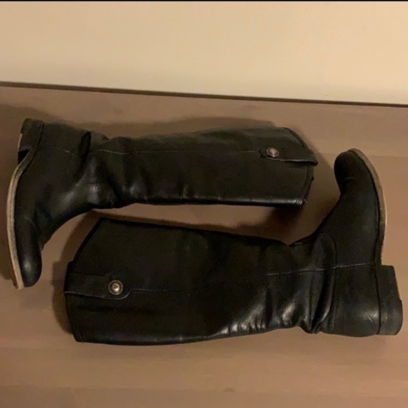 Frye “Melissa” Black Leather Boots - Women’s Size 6.5 - Picture 5 of 7